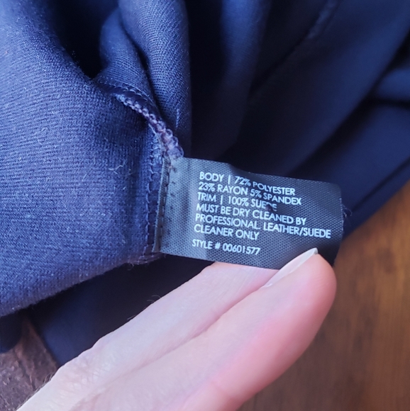 Club Monaco | Navy Qnd Brown Pencil Skirt - Picture 11 of 11